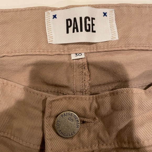 Paige Tan Skyline Ankle Peg Skinny Fit Stretchy Side Waist Jeans Women’s Size 30 - Picture 7 of 9